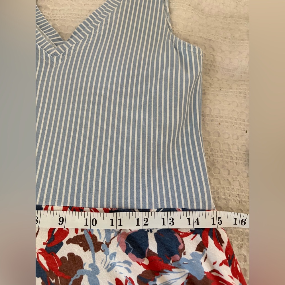 Pact Stripe and Floral Fit and Flare Mini Dress with Built in Bra - Picture 4 of 7